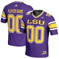 LSU Tigers NIL Pick-A-Player Football Jersey - Purple product image 1, provided for visual reference and product detail