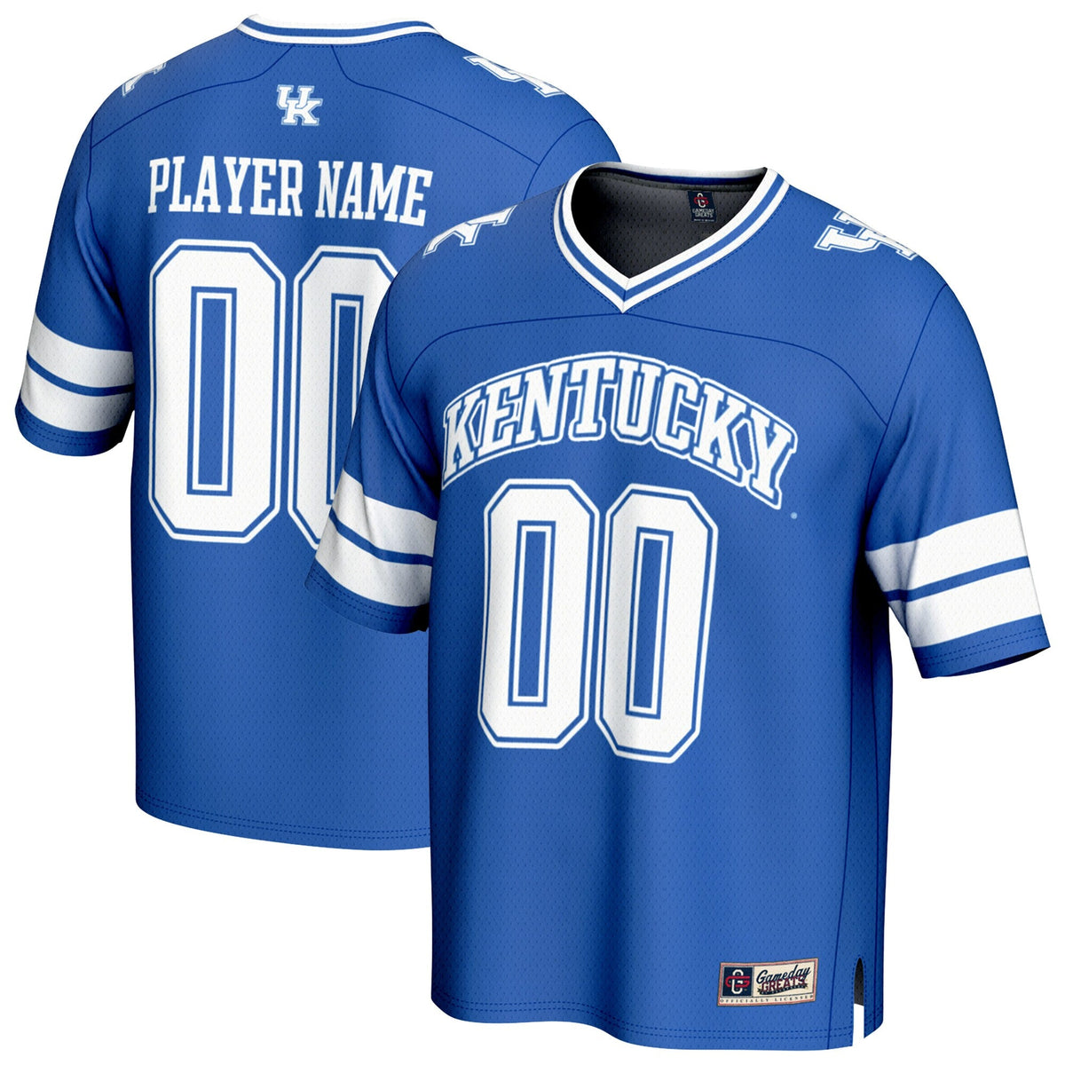 Kentucky Wildcats NIL Pick-A-Player Football Fashion Jersey - Royal product image 1, provided for visual reference and