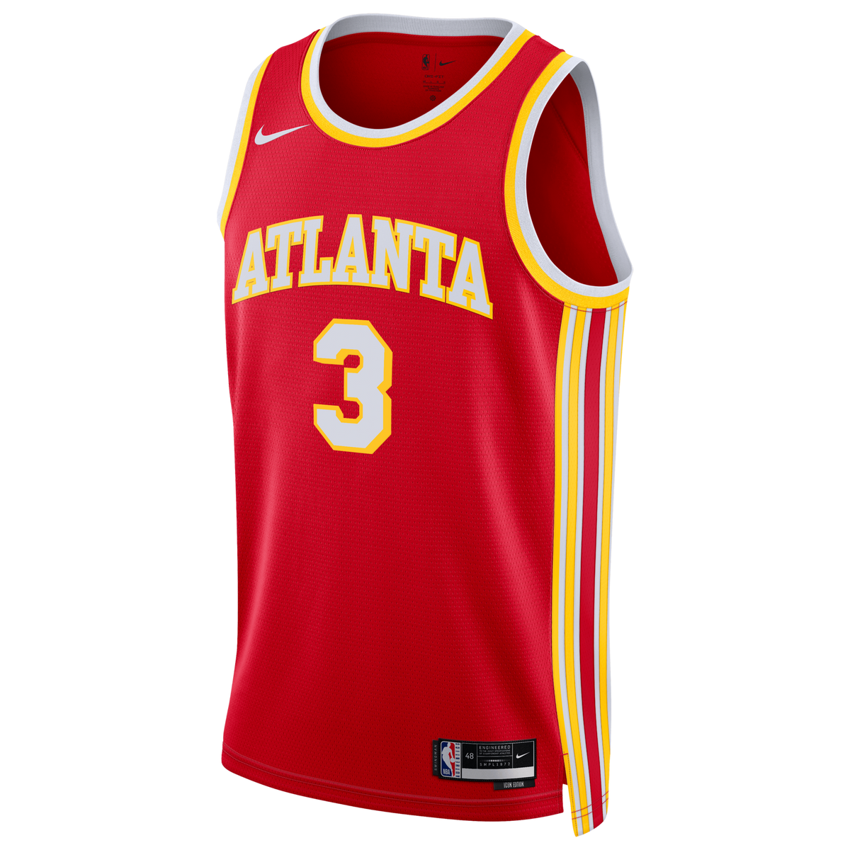 Atlanta Hawks Icon Edition Swingman Jersey - Red - CJ McCollum product image 3, provided for visual reference and product