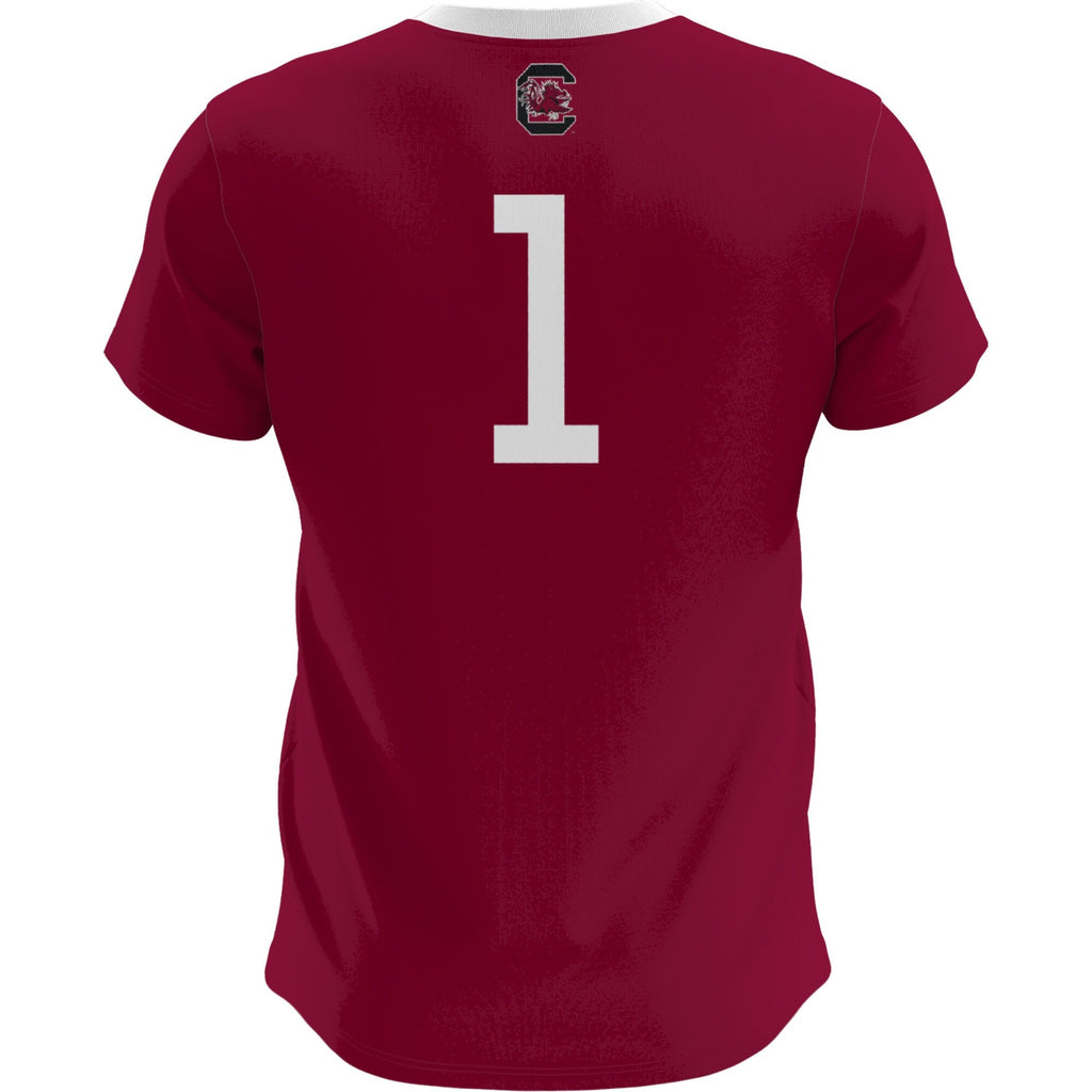 South Carolina Gamecocks Lightweight Soccer Fashion Jersey - Garnet product image 4, provided for visual reference and