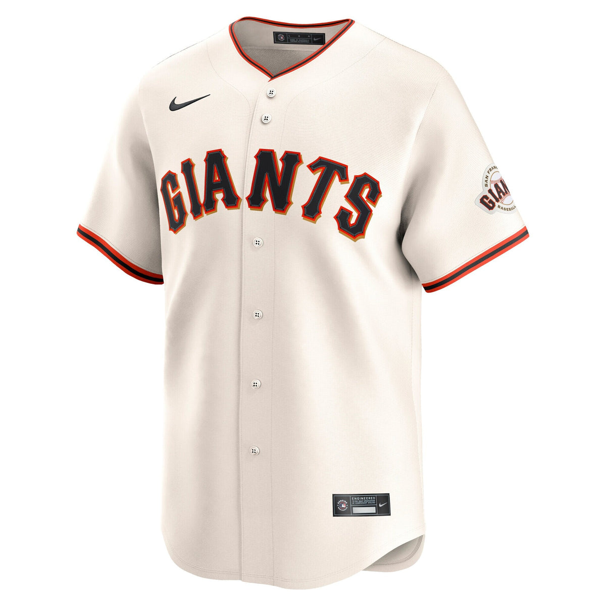 San Francisco Giants Cream Home Limited Jersey product image 1, provided for visual reference and product detail review