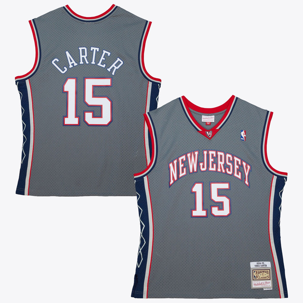 New Jersey Nets Vince Carter 2004 Alternate Authentic Jersey - Grey product image 1, provided for visual reference and