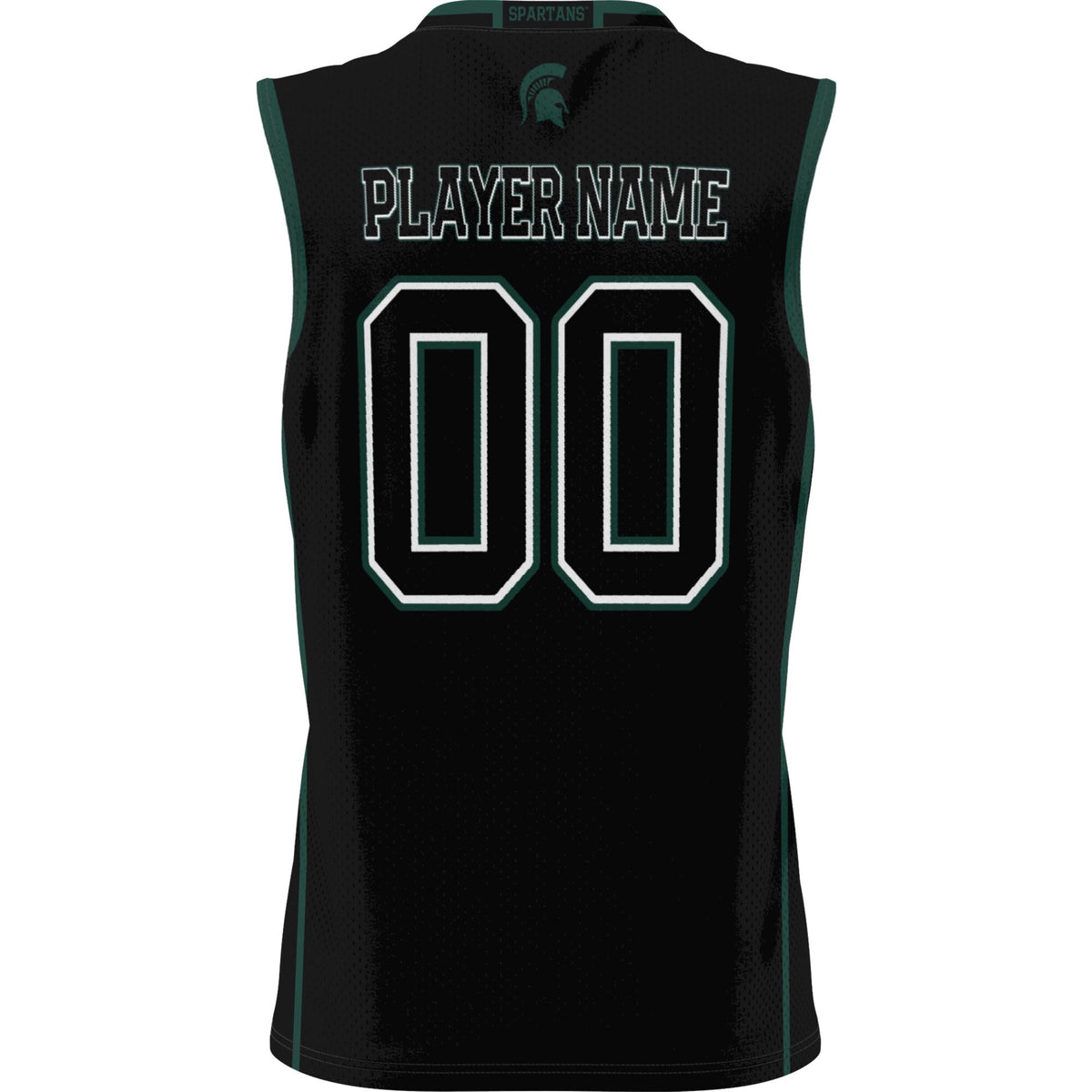 Michigan State Spartans NIL Pick-A-Player Basketball Jersey - Black product image 4, provided for visual reference and
