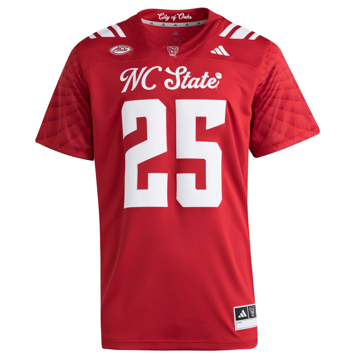 #25 NC State Wolfpack Premier Strategy Jersey - Red product image 3, provided for visual reference and product detail review