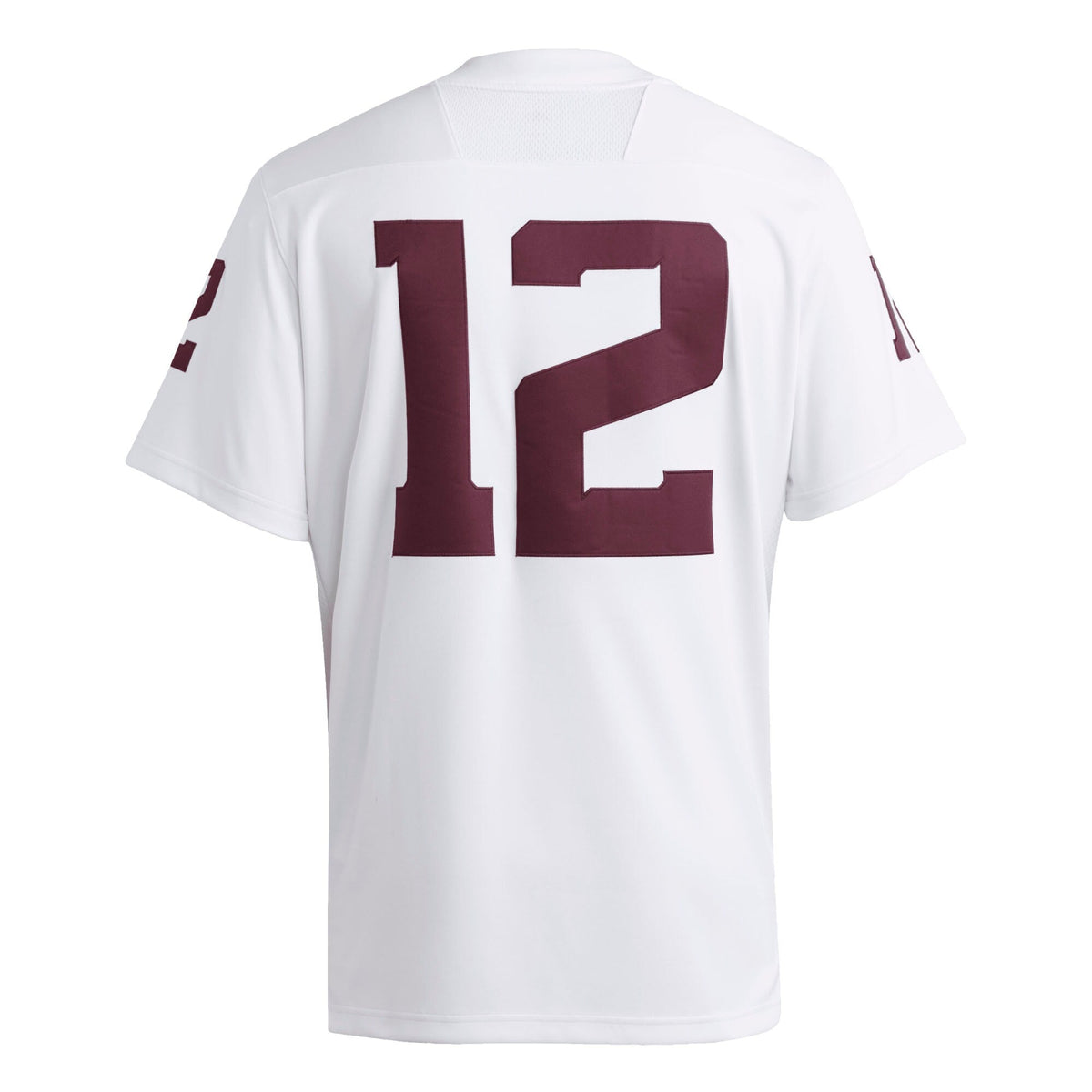 #12 Texas A&M Aggies Premier Jersey - White product image 4, provided for visual reference and product detail review