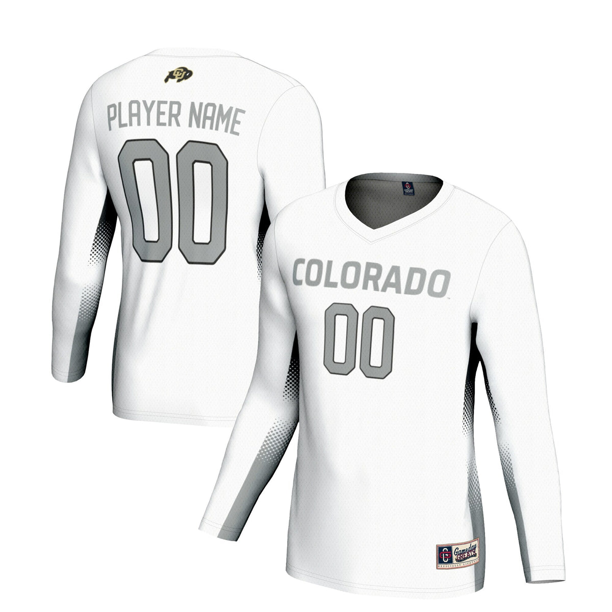 Colorado Buffaloes Adult NIL Lightweight Volleyball Jersey - White product image 2, provided for visual reference and