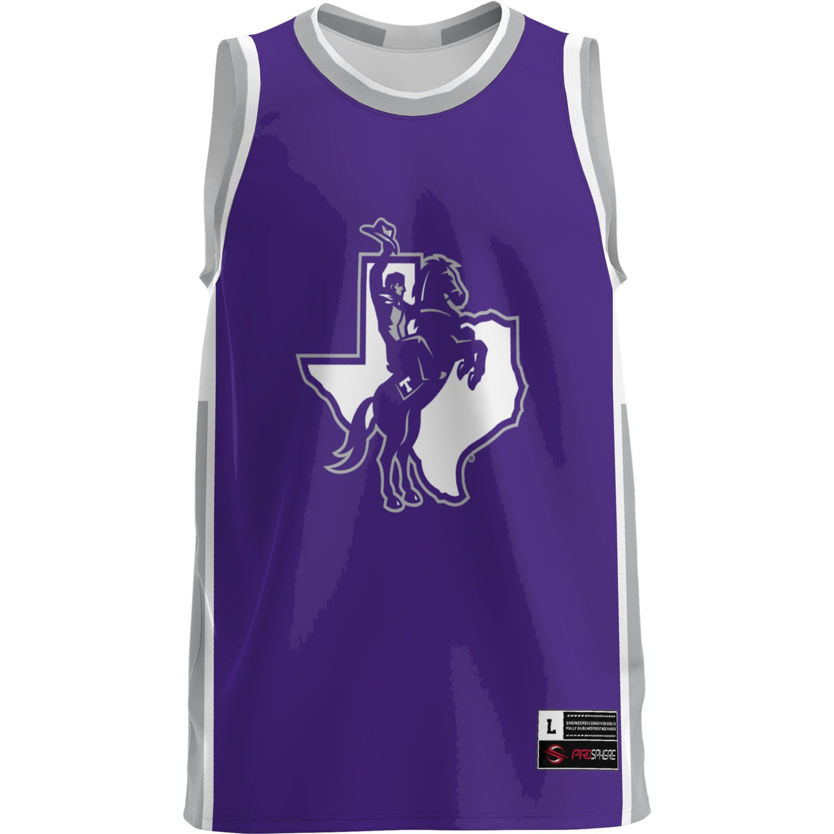 Tarleton State Texans Lightweight Basketball Jersey - Purple product image 3, provided for visual reference and product