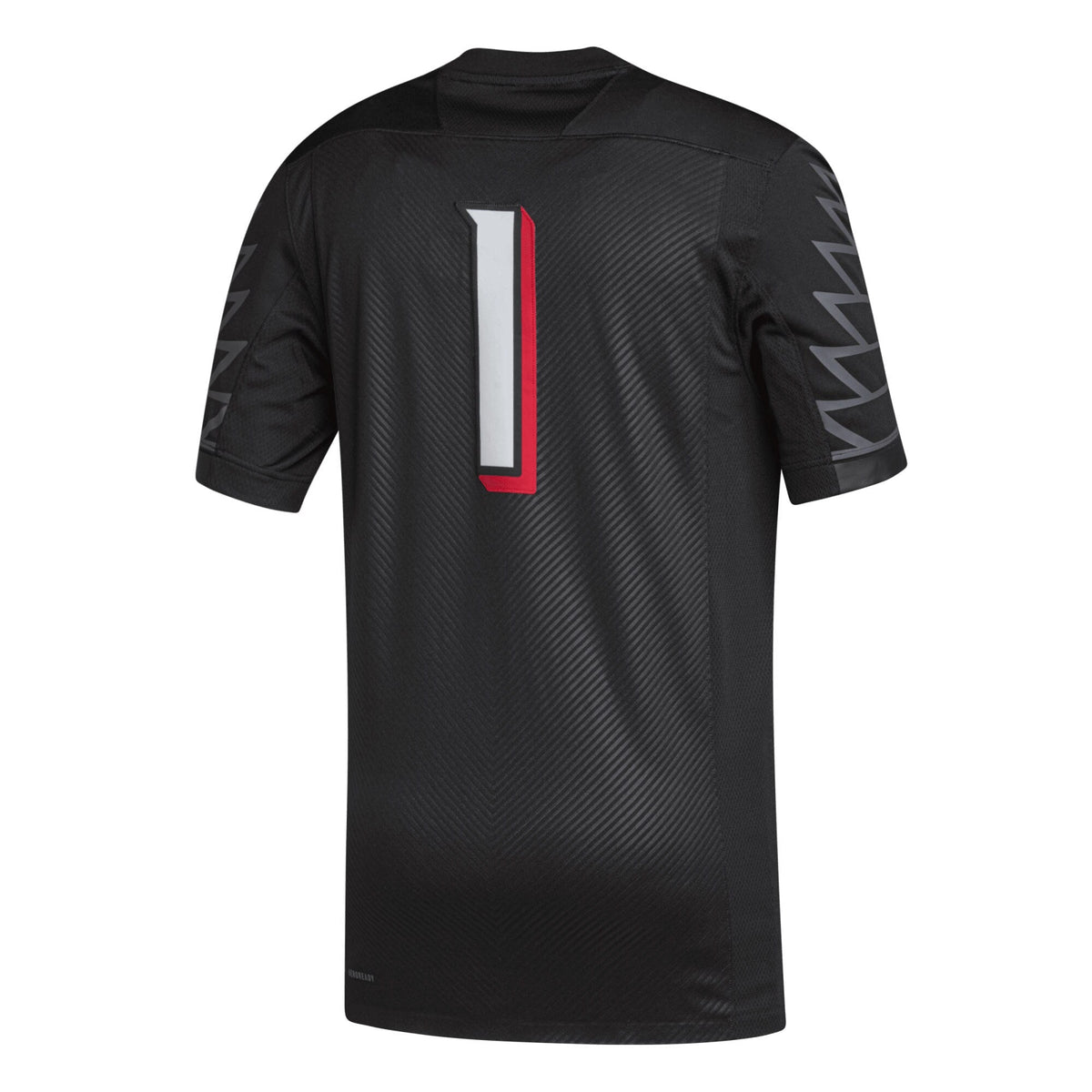 #1 Black Louisville Cardinals Premier Football Jersey product image 4, provided for visual reference and product detail