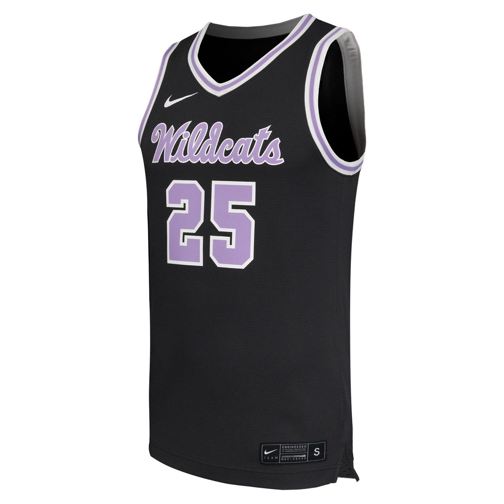 #25 Kansas State Wildcats Replica Basketball Jersey - Black product image 3, provided for visual reference and product