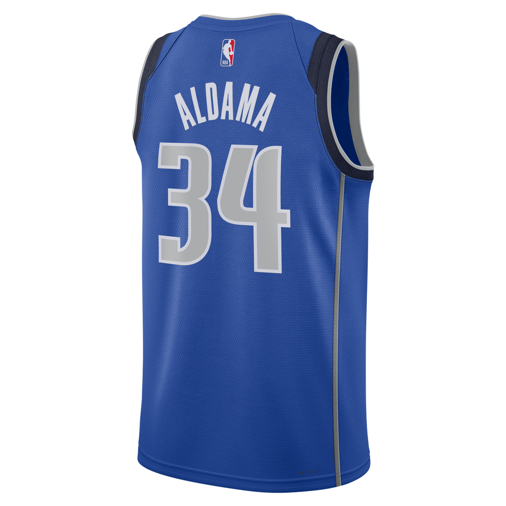 Dallas Mavericks Icon Edition Swingman Jersey - Blue - Santi Aldama product image 4, provided for visual reference and