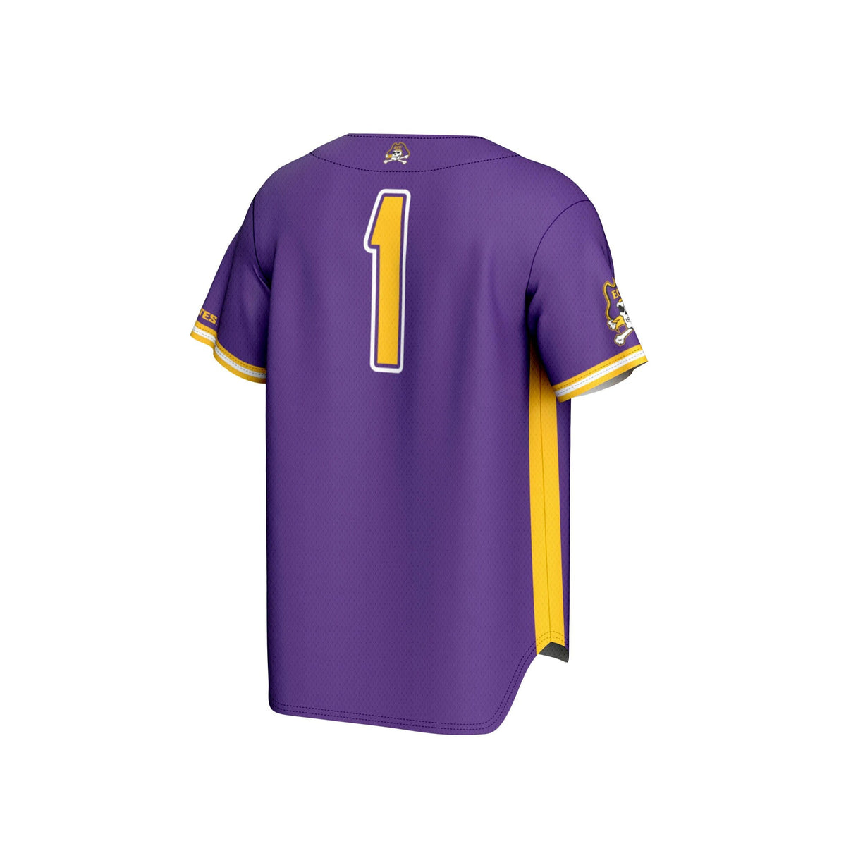 #1 ECU Pirates Lightweight Baseball Jersey - Purple product image 4, provided for visual reference and product detail review