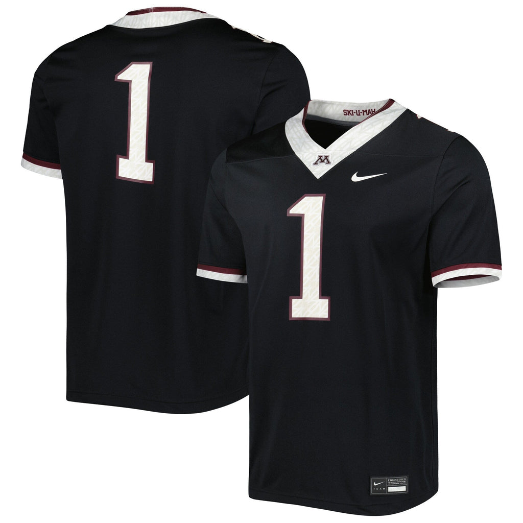 #1 Minnesota Golden Gophers Untouchable Football Jersey - Black product image 2, provided for visual reference and product