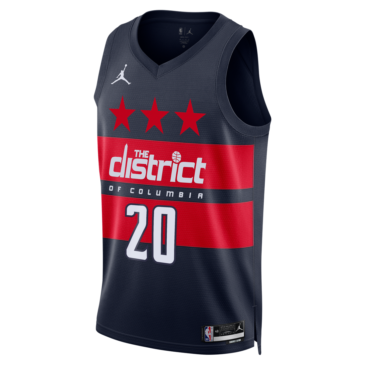 Washington Wizards Statement Edition Swingman Jersey - Navy - Alex Sarr product image 3, provided for visual reference and