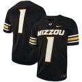 #1 Black Missouri Tigers Untouchable Football Replica Jersey product image 1, provided for visual reference and product