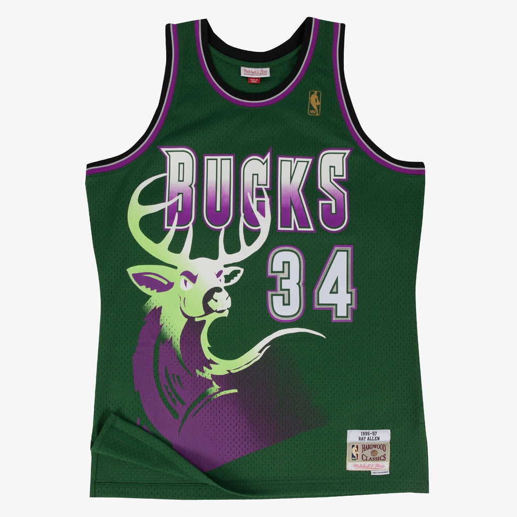 Milwaukee Bucks Swingman Jersey Alternate Ray Allen 1996-97 product image 1, provided for visual reference and product