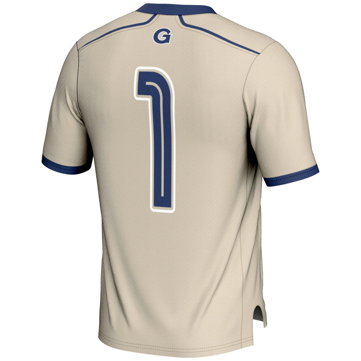 Georgetown Hoyas #1 Lightweight Lacrosse Jersey - Gray product image 4, provided for visual reference and product detail