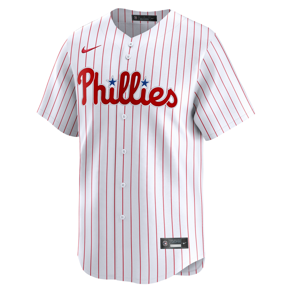 Philadelphia Phillies White Home Limited Jersey product image 1, provided for visual reference and product detail review