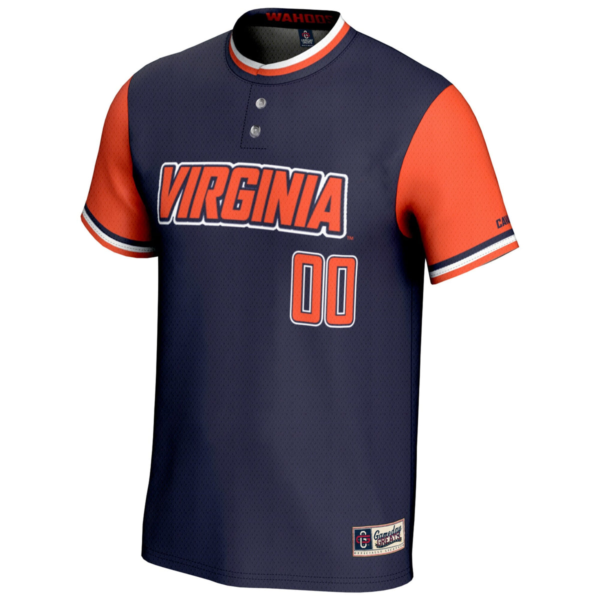 Virginia Cavaliers NIL Pick-A-Player Lightweight Softball Jersey - Navy product image 3, provided for visual reference and