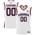 Virginia Cavaliers NIL Pick-A-Player Basketball Jersey - White product image 1, provided for visual reference and product