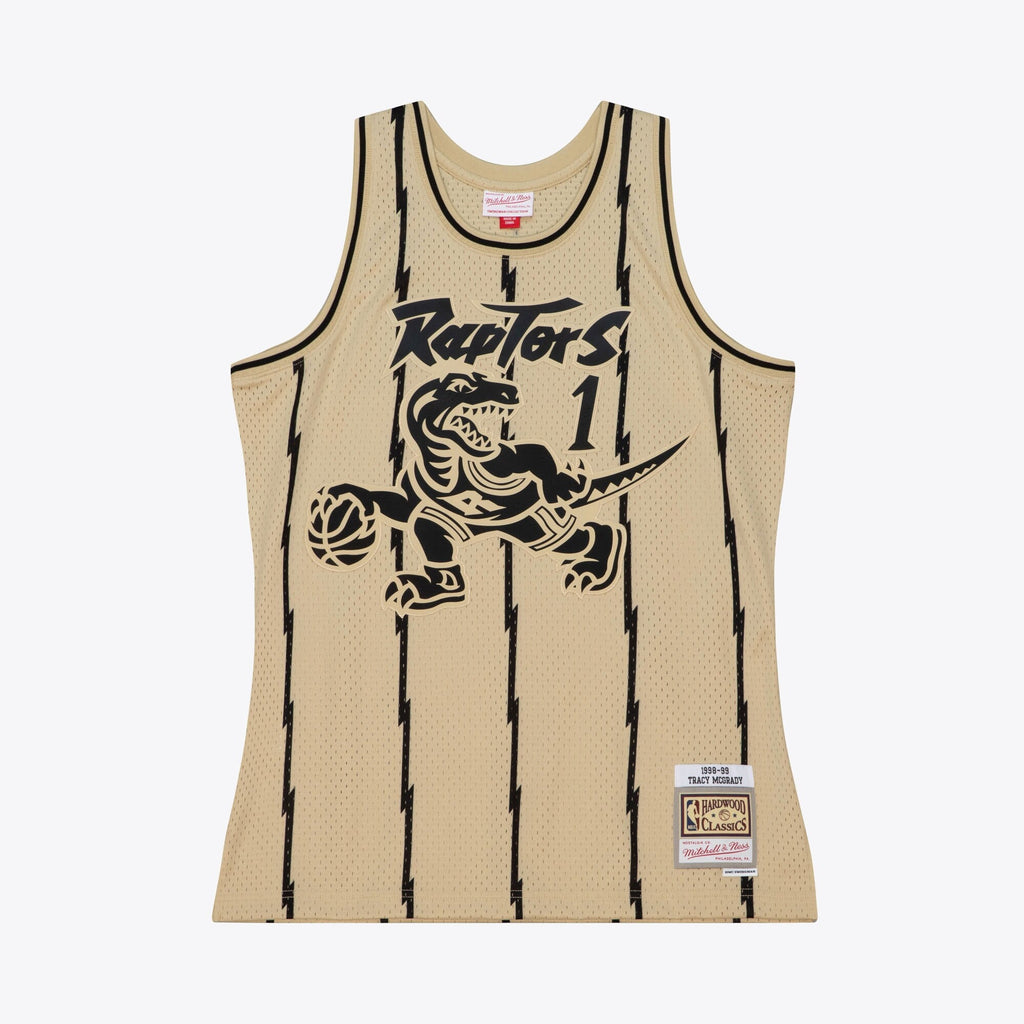 Toronto Raptors Tracy McGrady 1998 Swingman Jersey - Khaki product image 3, provided for visual reference and product detail