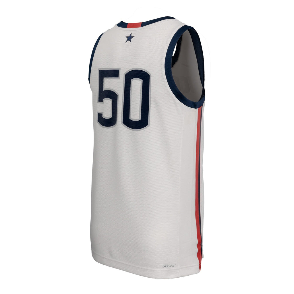 UConn Huskies Replica Basketball Jersey - White product image 4, provided for visual reference and product detail review