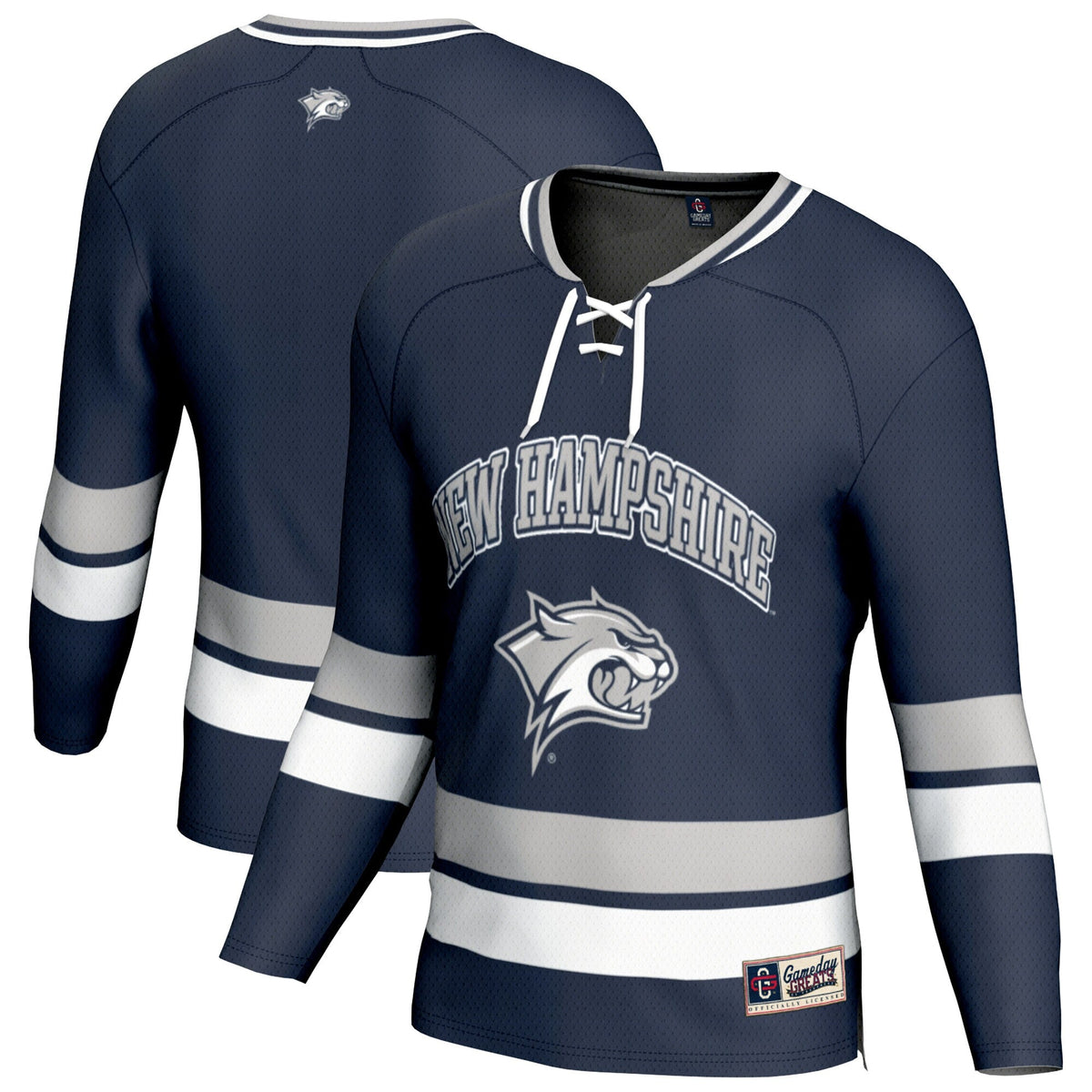 New Hampshire Wildcats Spirit Hockey Jersey - Navy product image 2, provided for visual reference and product detail review