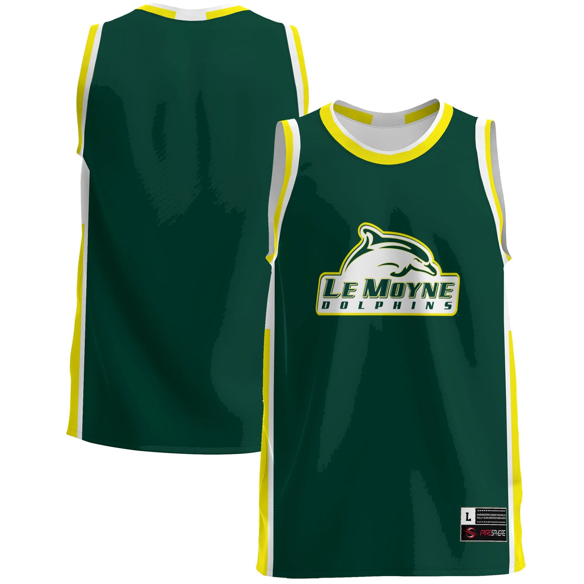 Le Moyne Dolphins Lightweight Basketball Jersey - Green product image 1, provided for visual reference and product detail