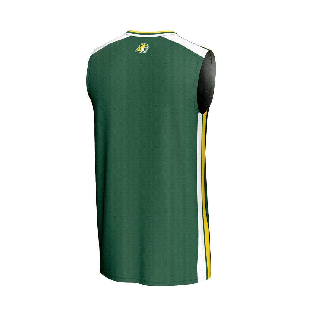 Northern Michigan Wildcats Spirit Basketball Jersey - Green product image 4, provided for visual reference and product
