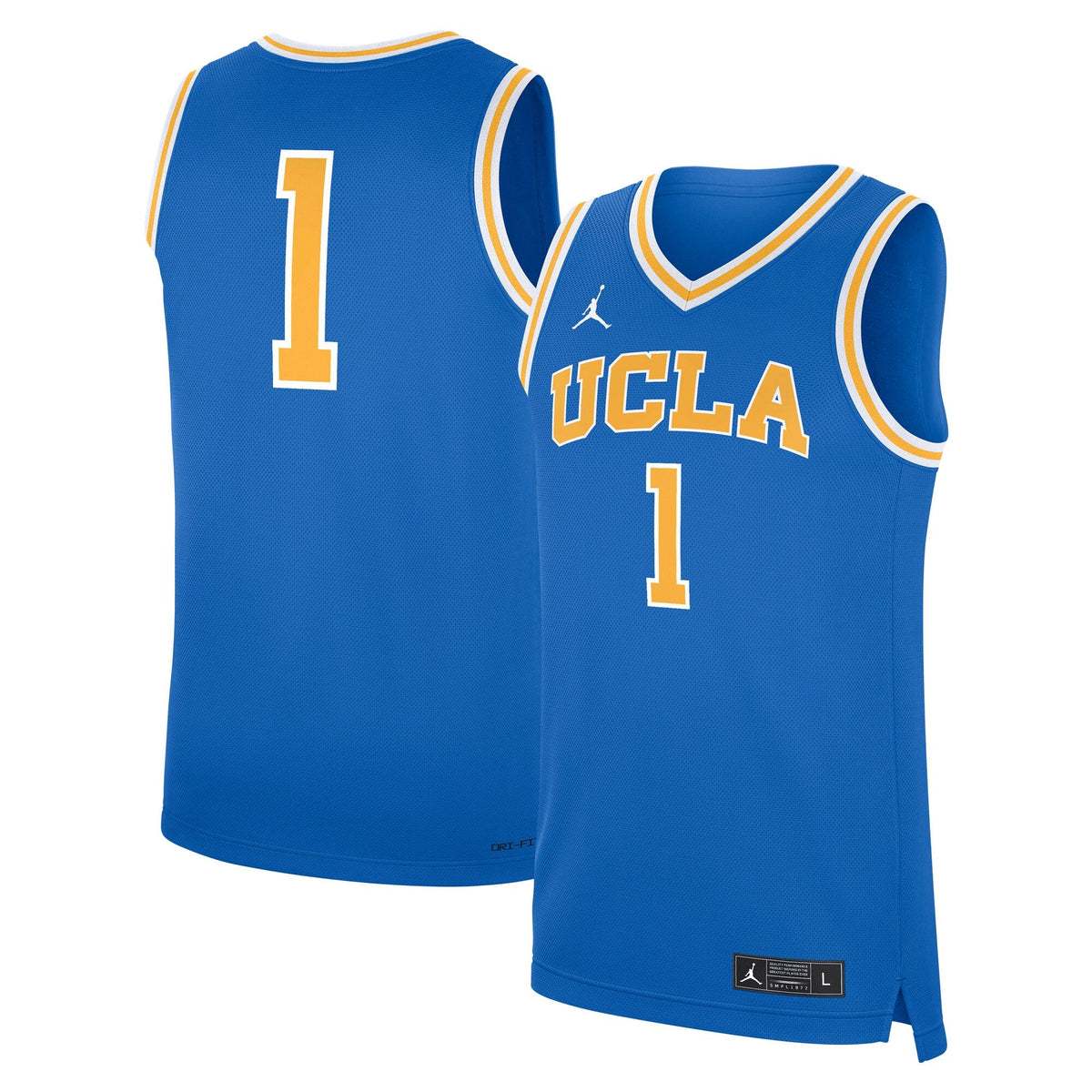 UCLA Bruins Road Replica Basketball Jersey - Blue product image 1, provided for visual reference and product detail review
