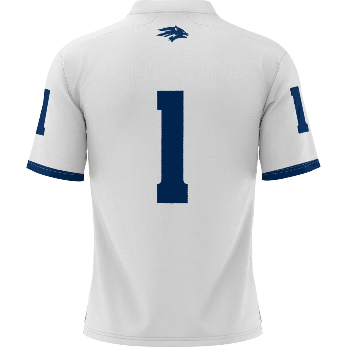 #1 Nevada Wolf Pack Football Jersey - White product image 4, provided for visual reference and product detail review