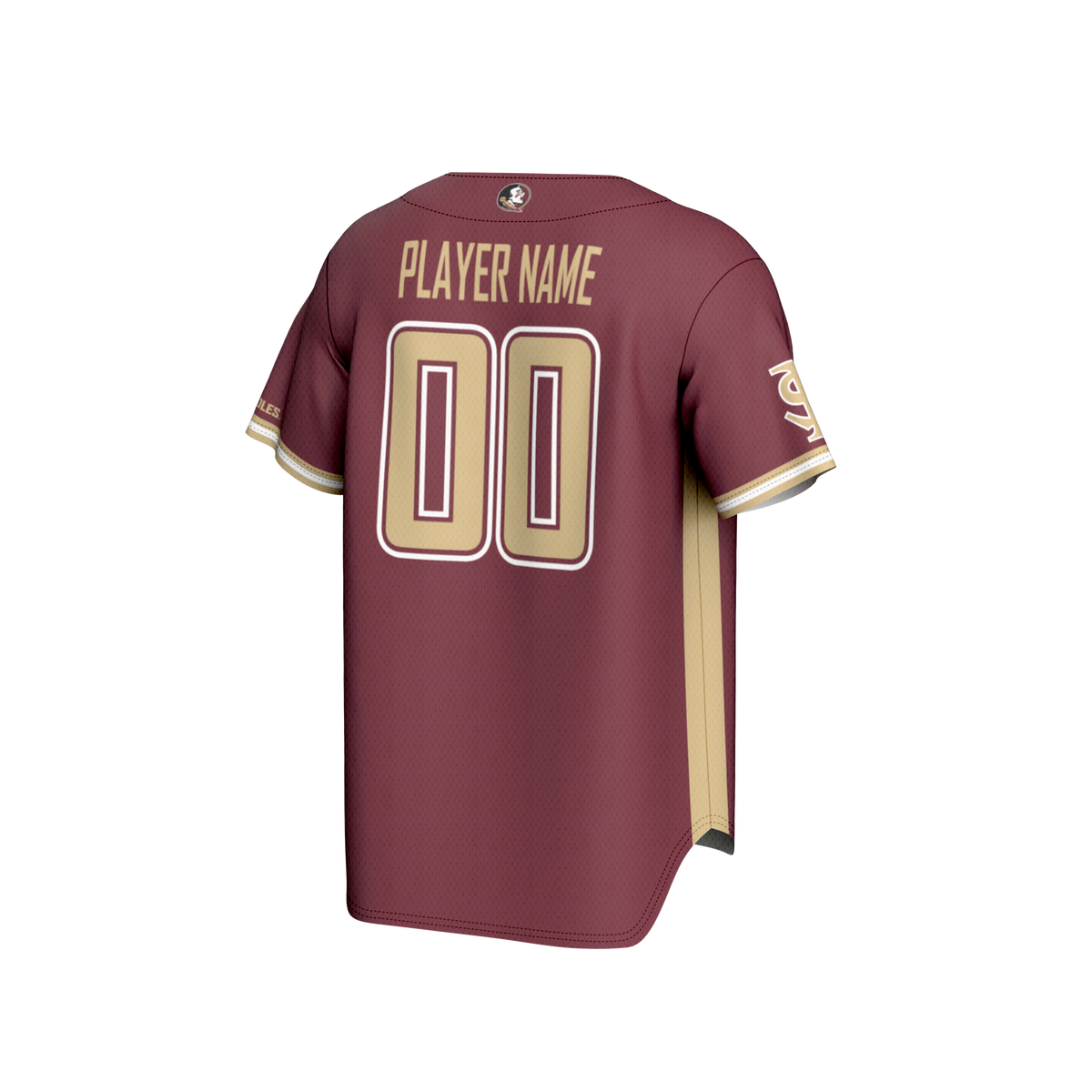 Florida State Seminoles NIL Pick-A-Player Lightweight Baseball Jersey - Garnet product image 4, provided for visual