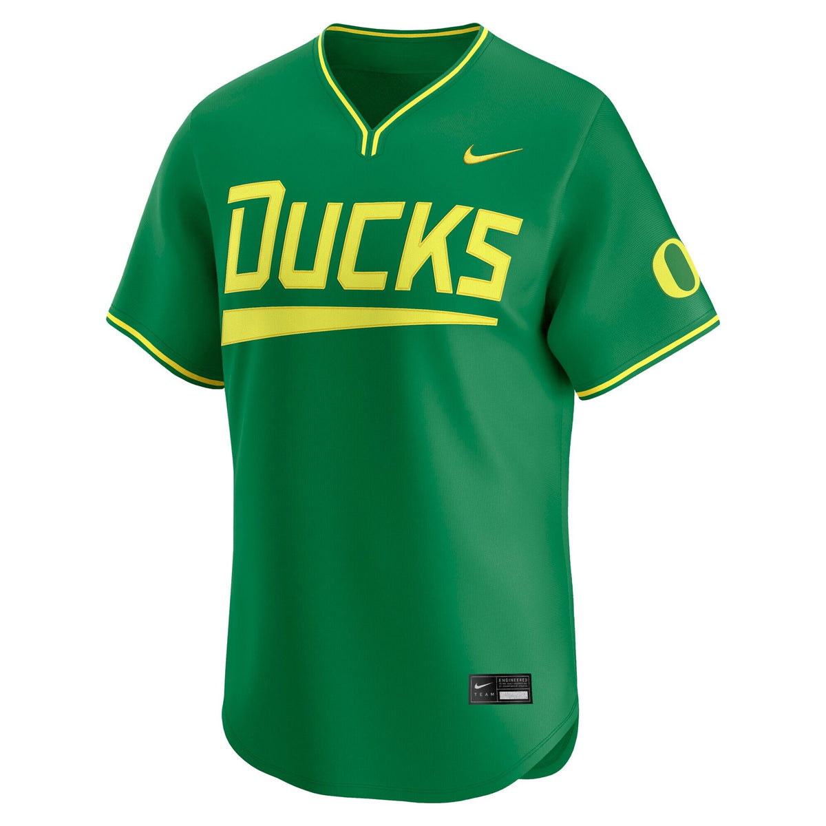 Green Oregon Ducks Baseball Limited Jersey product image 3, provided for visual reference and product detail review
