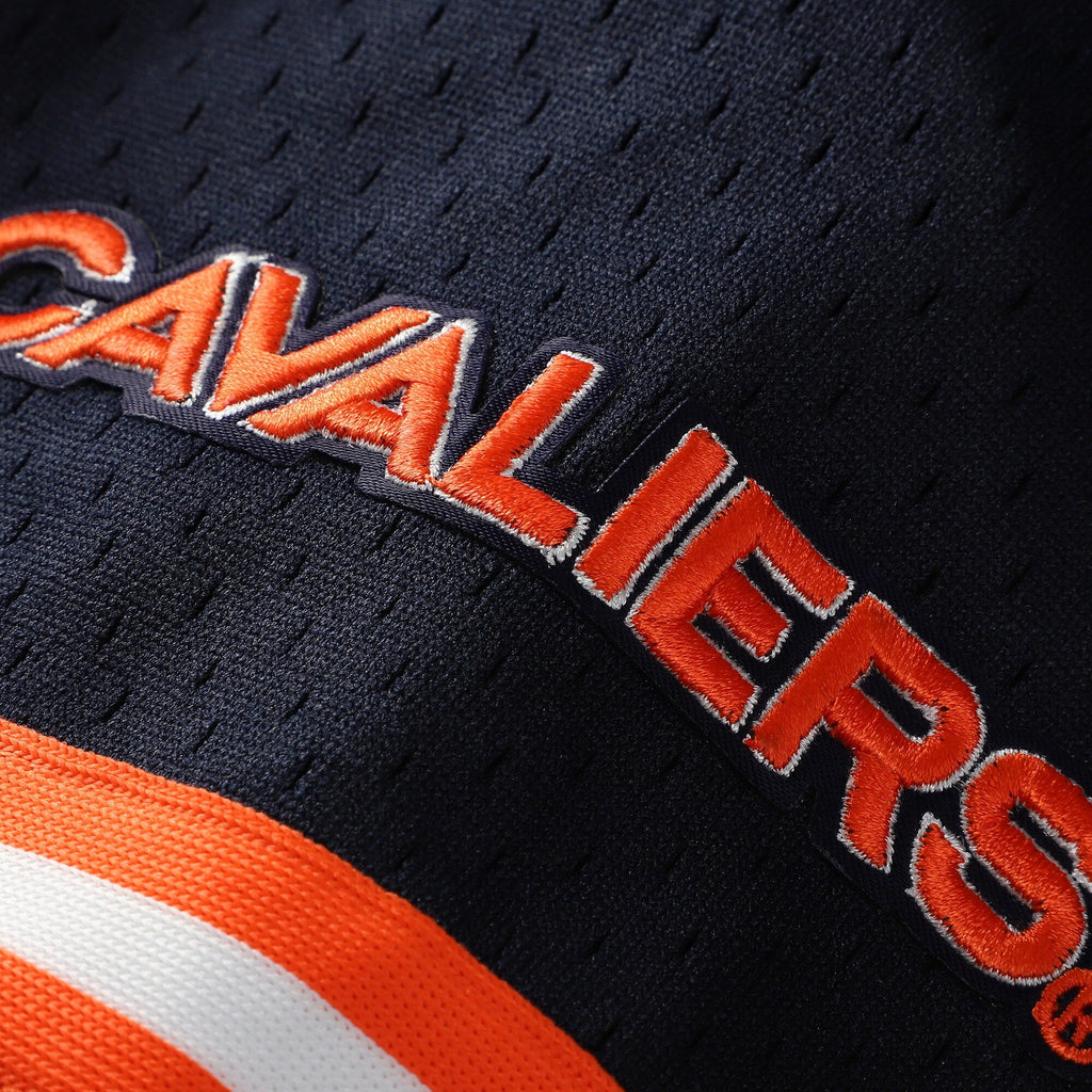 Virginia Cavaliers Mesh Full-Button Replica Baseball Jersey - Navy product image 5, provided for visual reference and
