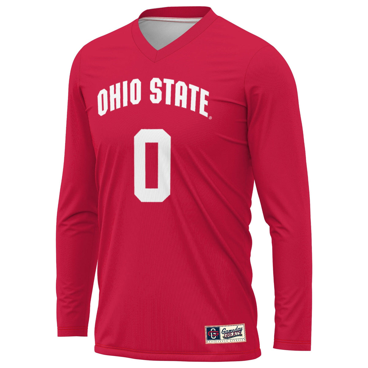 #1 Ohio State Buckeyes Lightweight Volleyball Jersey - Scarlet product image 3, provided for visual reference and product