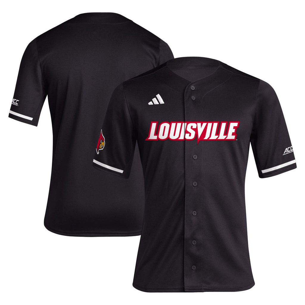 Black Louisville Cardinals Replica Baseball Jersey product image 2, provided for visual reference and product detail review