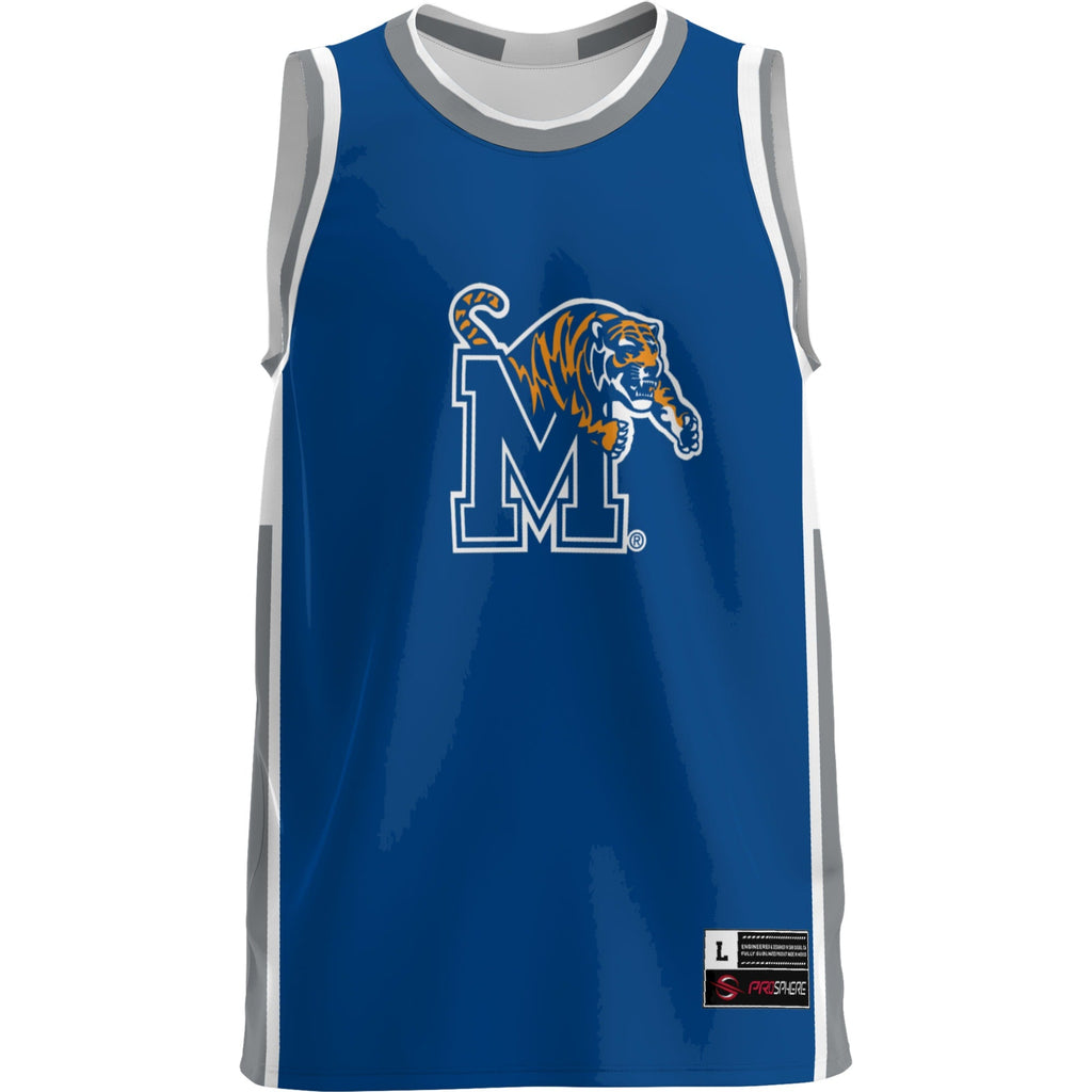 Memphis Tigers Lightweight Basketball Jersey - Blue product image 3, provided for visual reference and product detail review