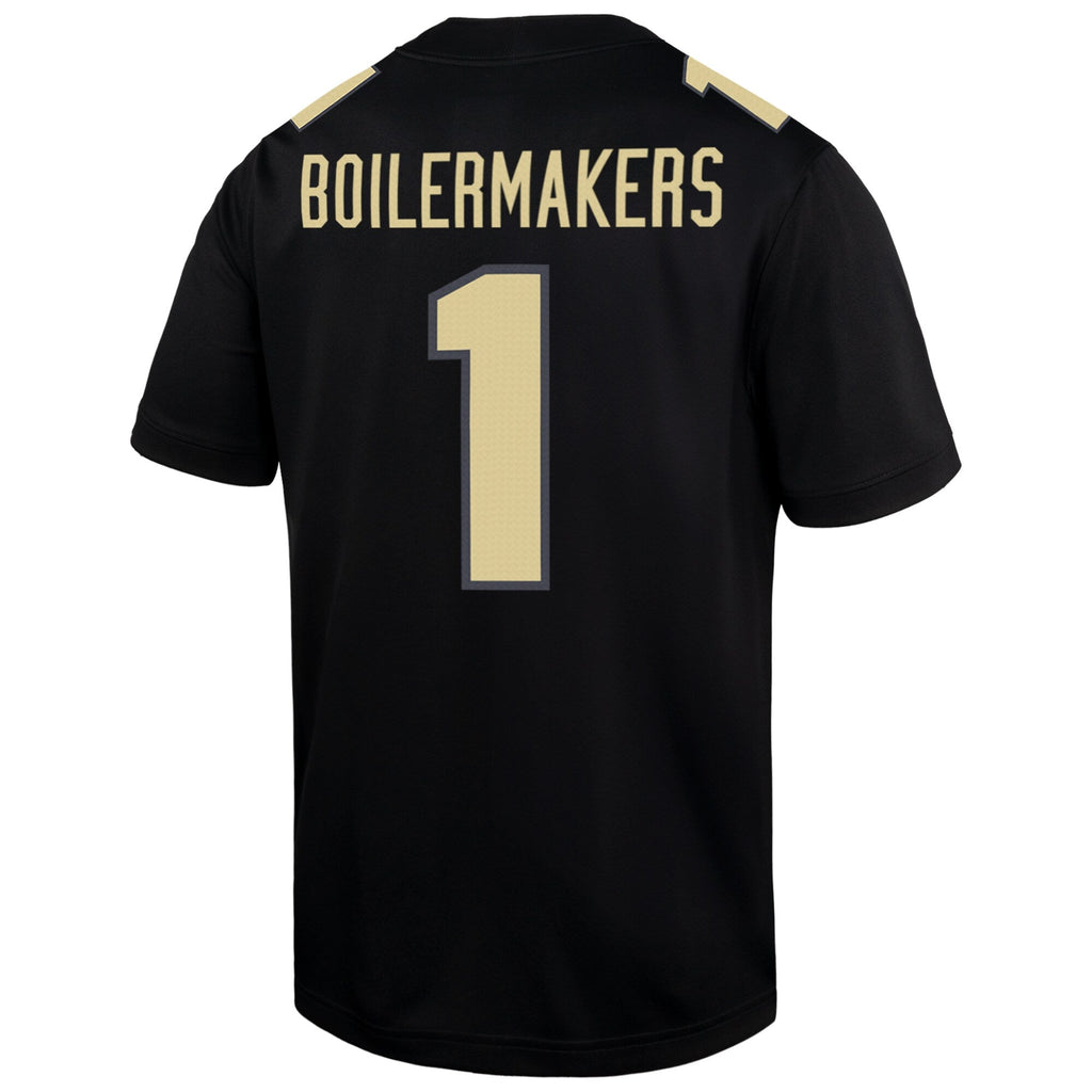 #1 Purdue Boilermakers Alternate Game Jersey - Black product image 4, provided for visual reference and product detail review
