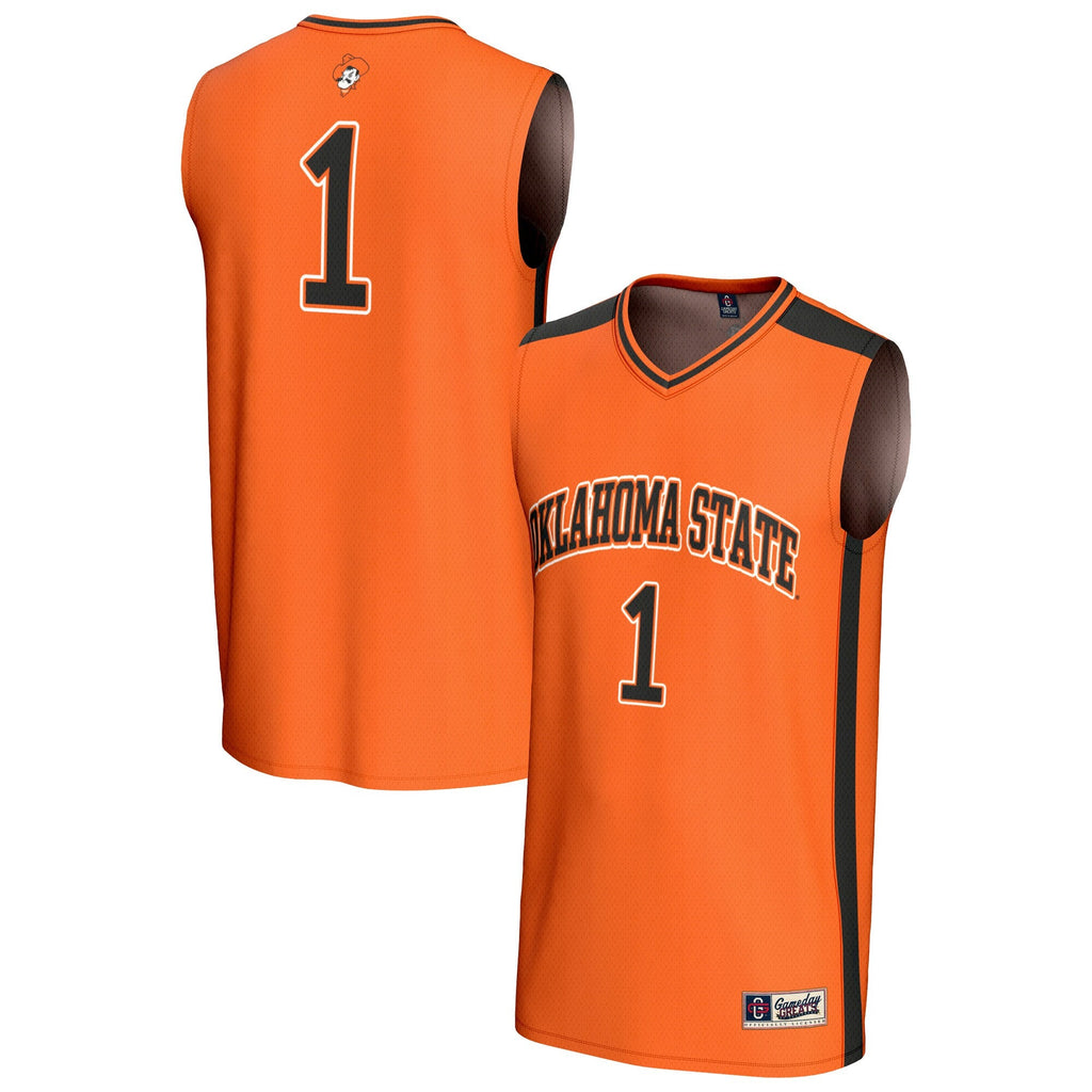 #1 Oklahoma State Cowboys Lightweight Collegiate Basketball Fashion Jersey - Orange product image 1, provided for visual