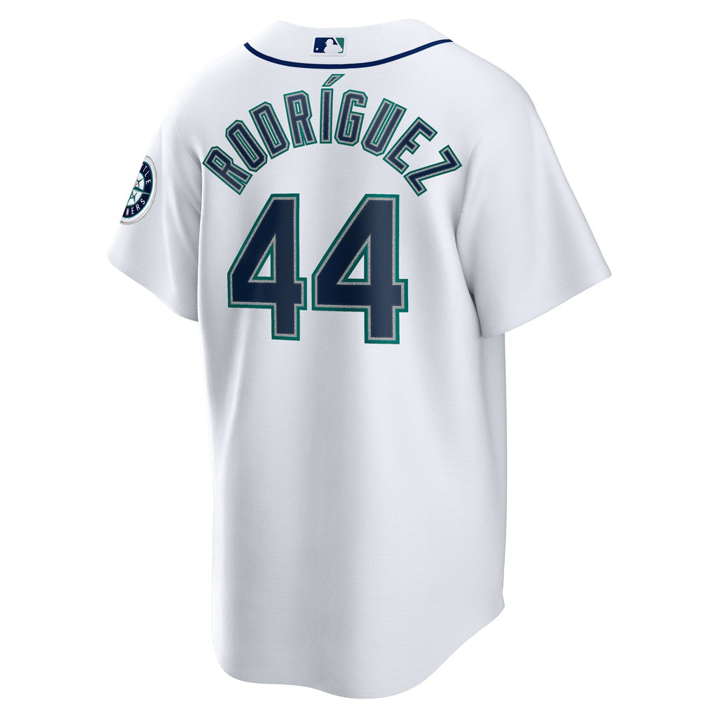 Seattle Mariners Julio Rodríguez White Home Replica Jersey product image 4, provided for visual reference and product detail