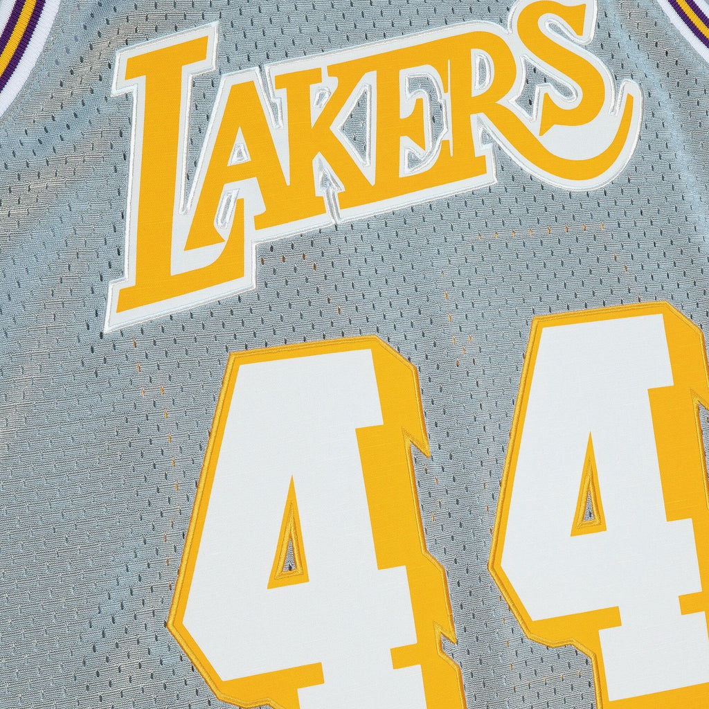Los Angeles Lakers 1971 75th Swingman Jersey - Silver product image 5, provided for visual reference and product detail