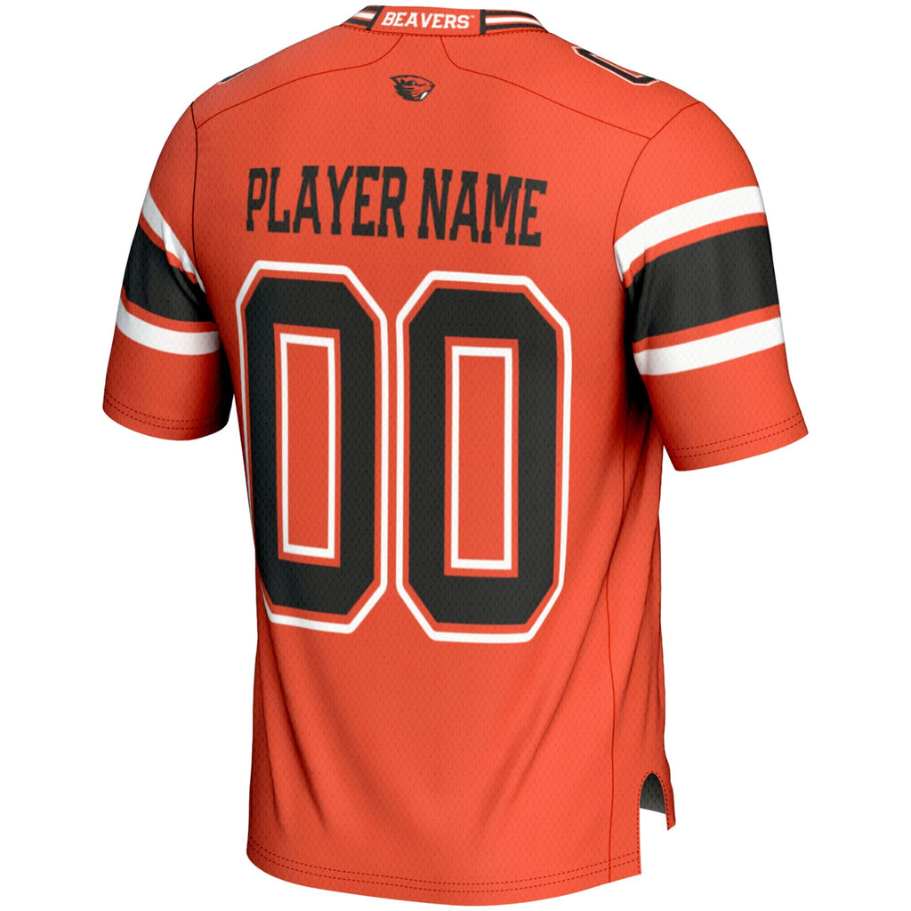 Oregon State Beavers NIL Pick-A-Player Football Jersey - Orange product image 4, provided for visual reference and product