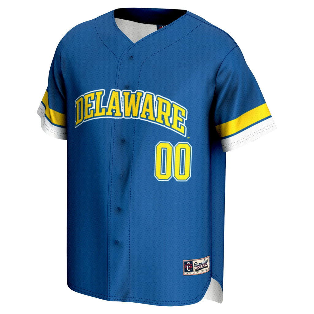 Delaware Fightin' Blue Hens NIL Pick-A-Player Lightweight Baseball Jersey - Royal product image 3, provided for visual