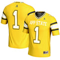 #1 Appalachian State Mountaineers Endzone Football Jersey - Gold product image 1, provided for visual reference and product