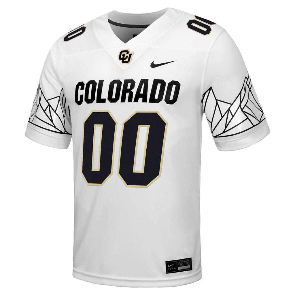 Colorado Buffaloes NIL Pick-A-Player Football Game Jersey - White product image 3, provided for visual reference and product