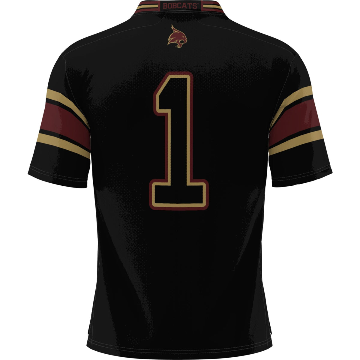 #1 Texas State Bobcats Football Jersey - Black product image 4, provided for visual reference and product detail review