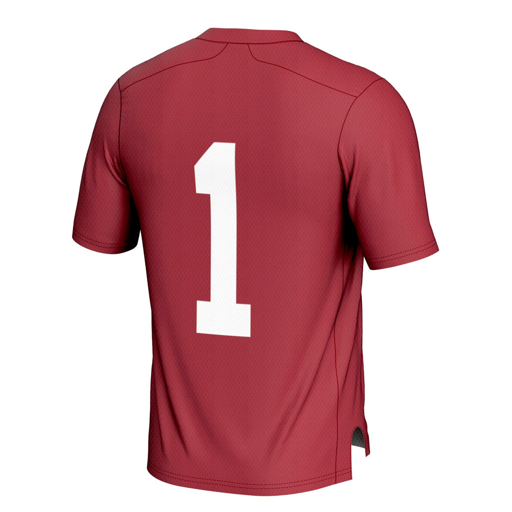 #1 Alabama Crimson Tide Football Jersey - Crimson product image 4, provided for visual reference and product detail review