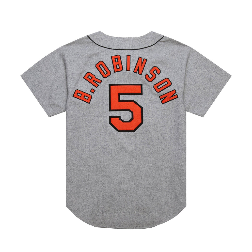 Baltimore Orioles Brooks Robinson Gray Cooperstown Collection 1966 Authentic Jersey product image 4, provided for visual
