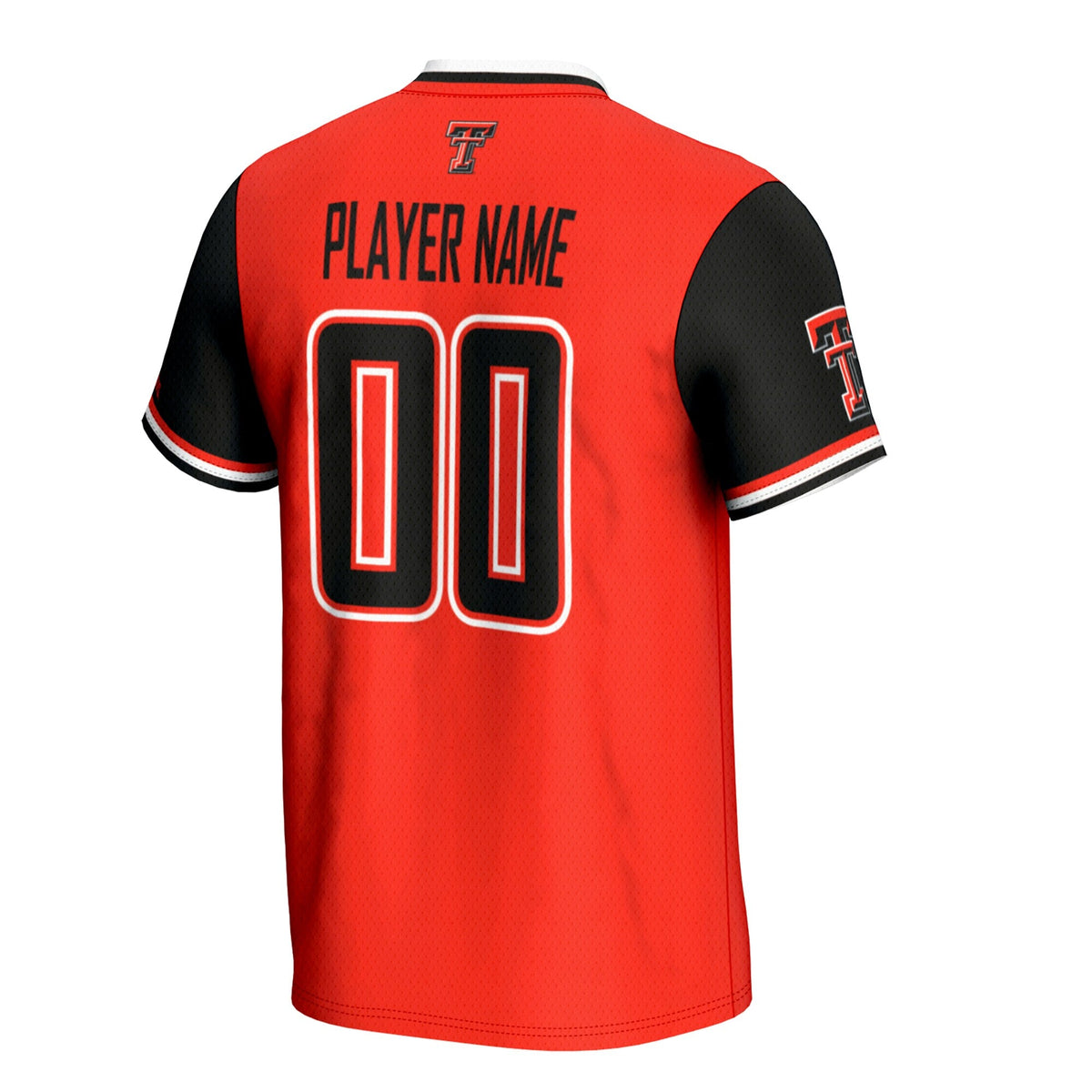 Texas Tech Red Raiders NIL Pick-A-Player Lightweight Softball Jersey - Red product image 4, provided for visual reference