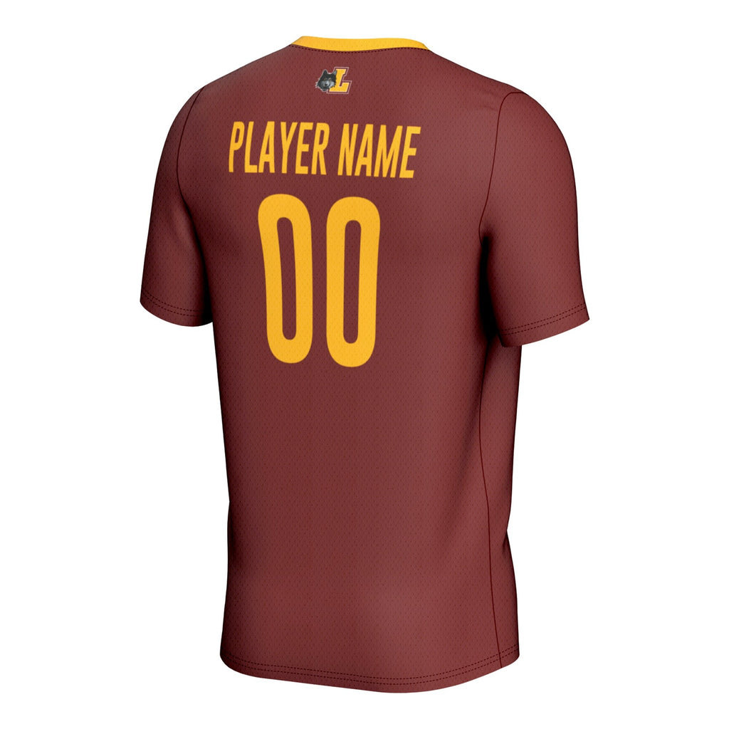 Loyola Chicago Ramblers Pick-A-Player NIL Lightweight Soccer Jersey - Maroon product image 4, provided for visual reference