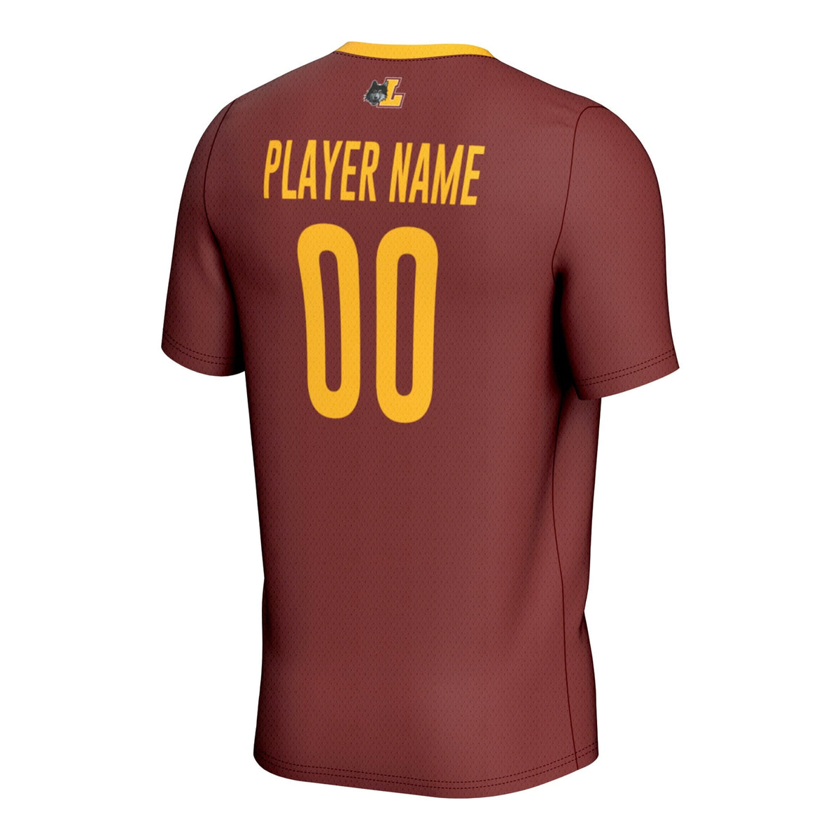 Loyola Chicago Ramblers Pick-A-Player NIL Lightweight Soccer Jersey - Maroon product image 4, provided for visual reference